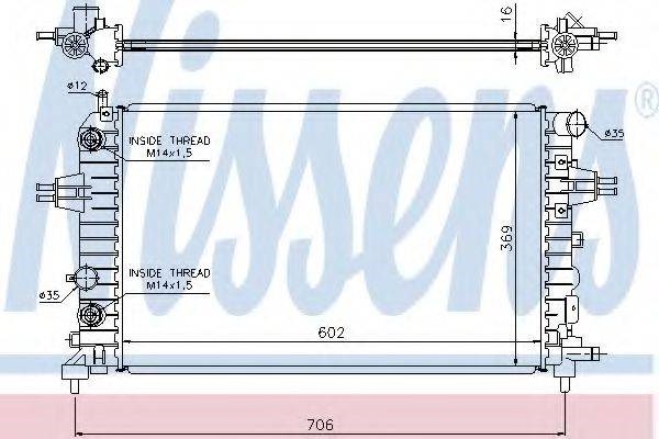 Радіатор охолодження 63027A NISSENS