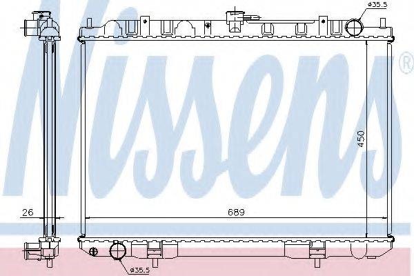 Радіатор основний 68703A NISSENS