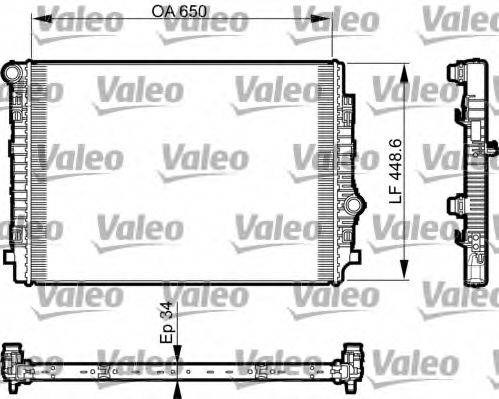 Радіатор двигуна 735549 VALEO