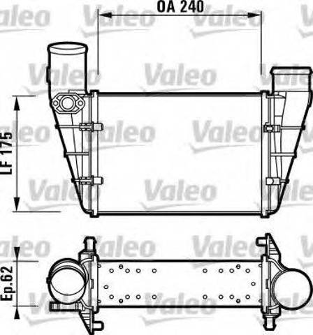 Охолоджувач наддувочного повітря 817625 VALEO