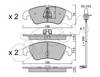 Колодки гальмівні дискові комплект 8227750K CIFAM