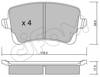 Задні гальмівні колодки 8227760 CIFAM