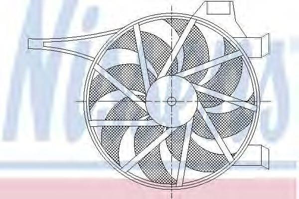 Електровентилятор охолодження 85596 NISSENS