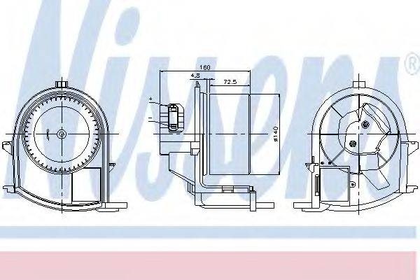 Вентилятор грубки 87047 NISSENS