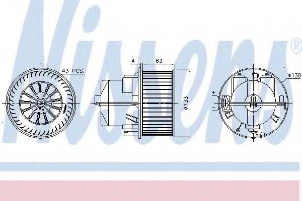 Моторчик пічки 87223 NISSENS