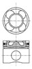Поршень в комплекті на 1 циліндр, STD 8742560000 NURAL