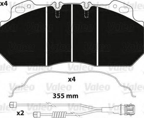Колодки передні 882217 VALEO