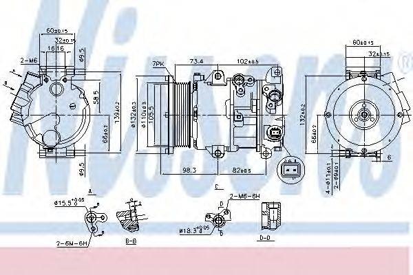Компресор холодоагенту 890144 NISSENS