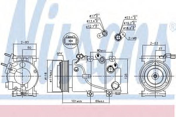 Компресор холодоагенту 890174 NISSENS