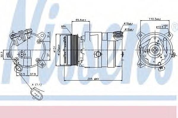Компресор кліматичної установки 89062 NISSENS