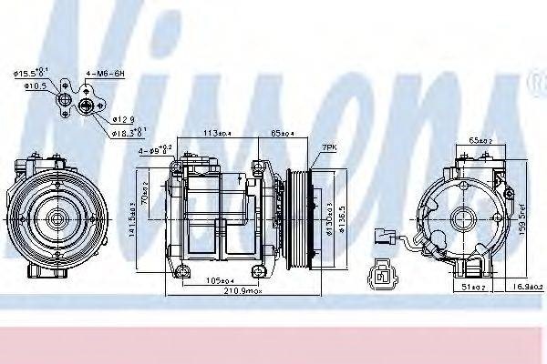 Насос кондиціонера 89084 NISSENS