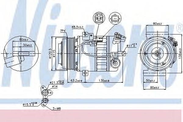 Компресор кліматичної установки 89392 NISSENS