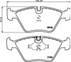 Колодки гальмівні передні, дискові 8DB355007411 HELLA