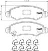 Колодки гальмівні дискові комплект 8DB355011691 HELLA