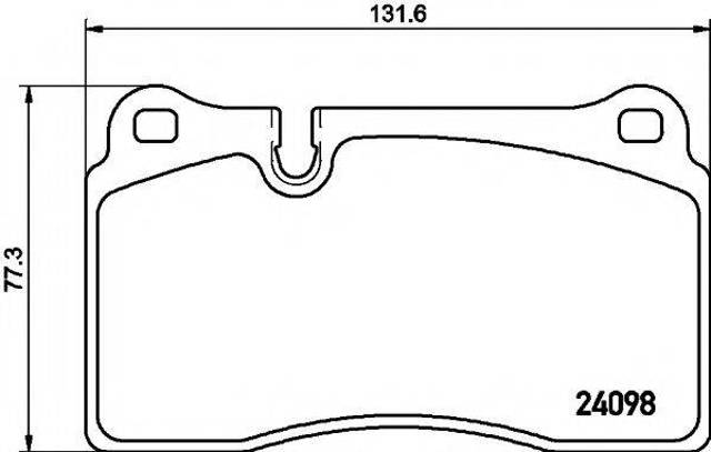 Передні гальмівні колодки 8DB355011851 HELLA