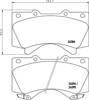 Колодки гальмівні дискові комплект 8DB355013151 HELLA