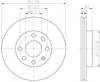 Диск гальмівний передній 8DD355100821 HELLA