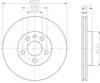 Гальмо дискове переднє 8DD355105621 HELLA