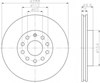 Диск гальмівний передній 8DD355109581 HELLA