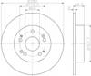 Диск гальмівний задній 8DD355116521 HELLA