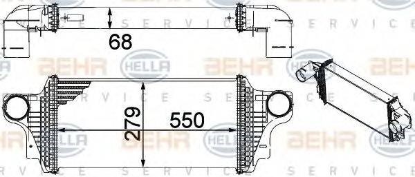 Система охолодження наддувочного повітря 8ML376754621 HELLA