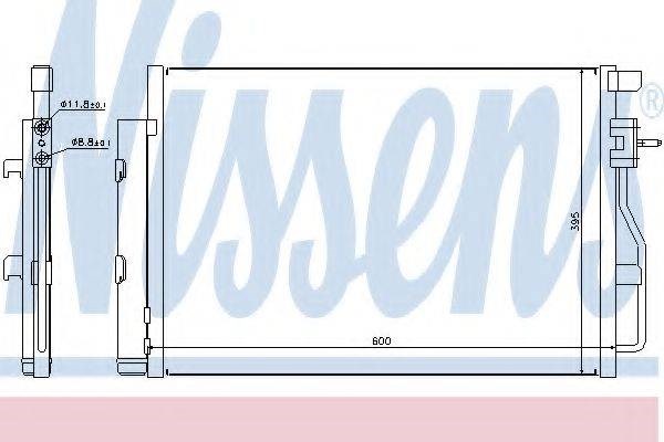 Конденсатор системи охолодження системи Шевроле Авео III