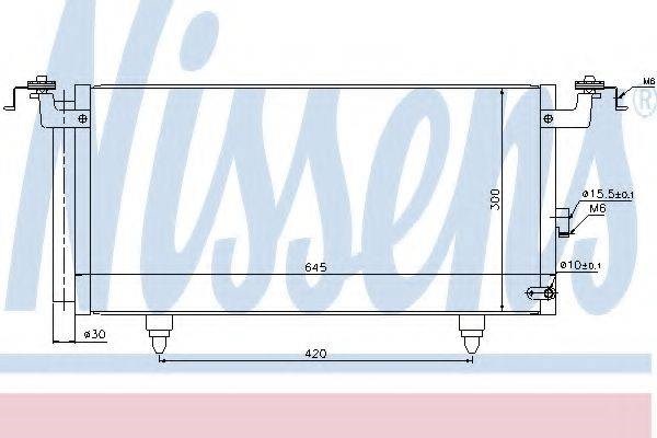 Трубопроводи і радіатор кондиціонера 940399 NISSENS