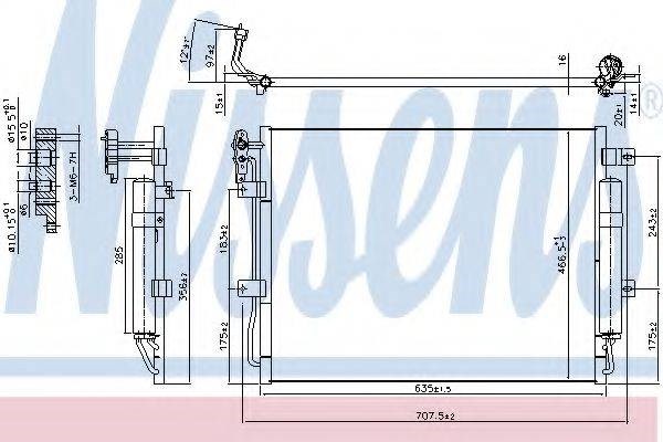 Конденсатор кондиціонера 940406 NISSENS