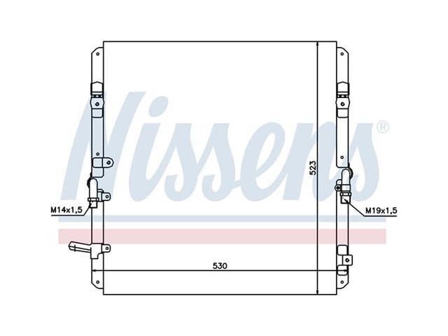 Конденсатор кондиціонера 94053 NISSENS