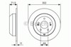 Диск гальмівний задній 986479081 BOSCH