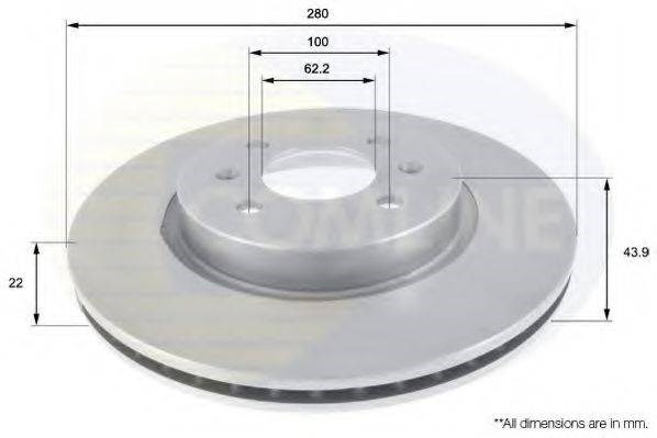 Тормозной диск ADC2405V
