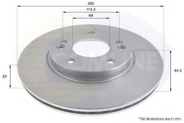 Тормозной диск ADC2416V