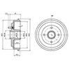 Барабан гальмівний задній BF487 DELPHI