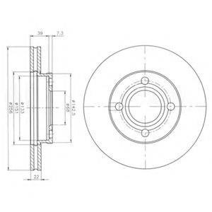 Диск переднього гальма BG2272 DELPHI