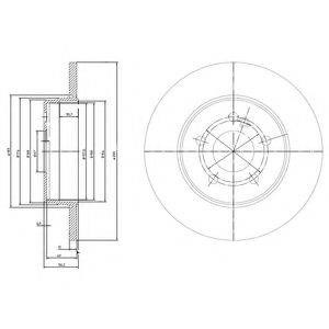 Гальмо дискове переднє BG3208C DELPHI