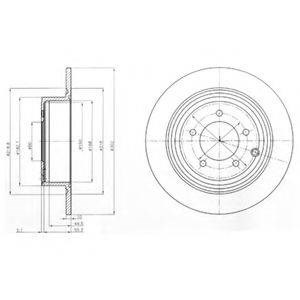 Диск гальмівний задній Додж Caliber SXT