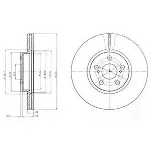 Гальмо дискове переднє BG4277 DELPHI