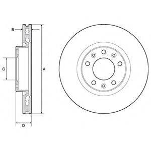 Гальмо дискове переднє BG4669C DELPHI