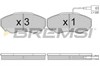 Колодки передні BP2997 BREMSI