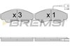 Колодки передні BP2998 BREMSI