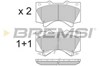 Колодки гальмівні передні, дискові BP3381 BREMSI