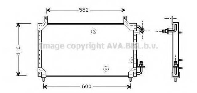 Конденсатор кондиціонера DW5006 AVA