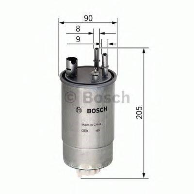 Bosch opel фільтр палива (дизель) meriva 1,3cdti 03- F026402054