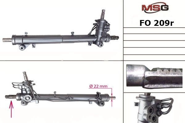 Кермова рейка FO209R MS GROUP