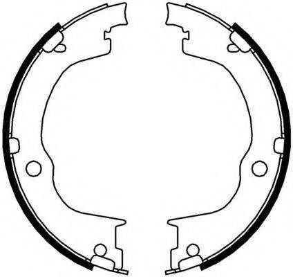 Колодки гальмівні барабан (ручник) chevrolet/opel captiva/antara ''2,0-3,6 ''06>> FSB4006