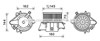 Двигун вентилятора пічки (обігрівача салону) FT8437 AVA