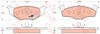 Колодки гальмівні передні, дискові GDB1218 TRW