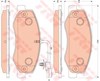 Колодки гальмові задні, дискові GDB1885 TRW