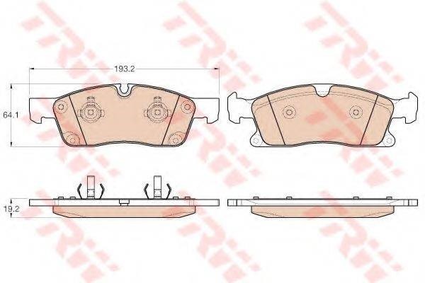 Гальмівні колодки GDB1955 TRW