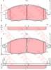 Передні гальмівні колодки GDB3340 TRW